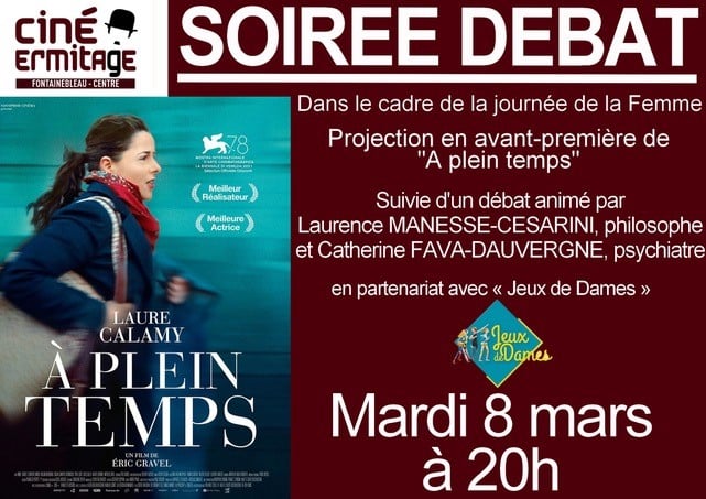 Affiche soirée débat Catherine Fava-Dauvergne et Laurence Manesse-Cesarini - 8 mars 2022