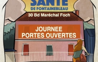 Affiche présentant la journée porte ouverte du Centre de Prévention Santé de Fontainebleau